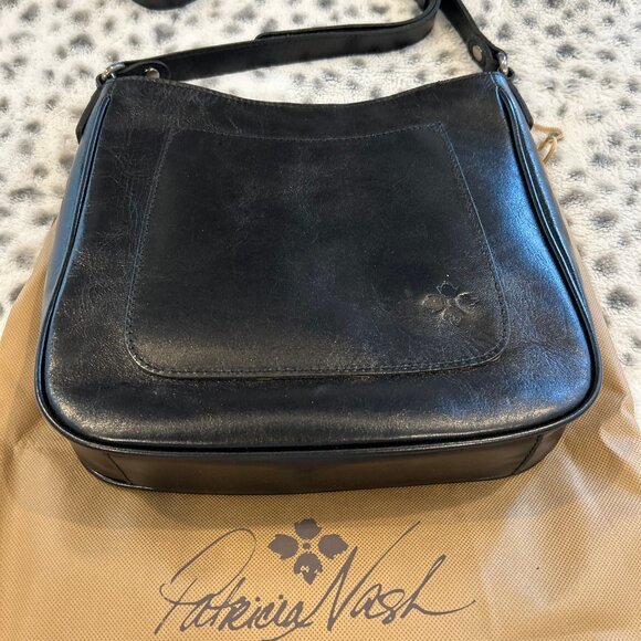 PATRICIA NASH BLACK SHOULDER BAG SIZE LG - Picture 1 of 7